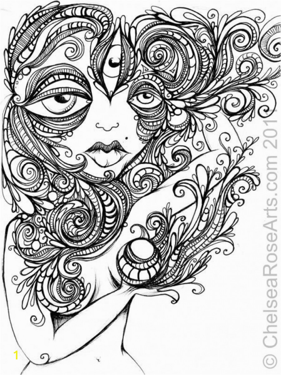 trippy coloring pages for adults bh89w