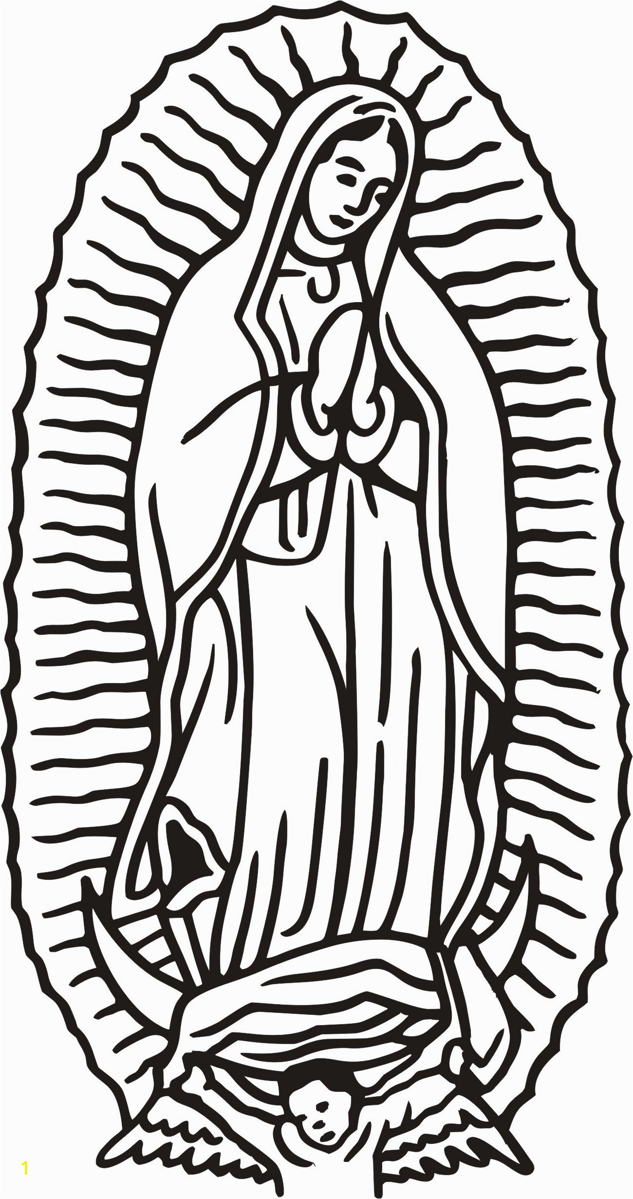 virgen de guadalupe coloring pages