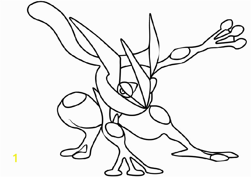 Printable Water Type Pokemon Coloring Pages Water Type Pokemon Greninja Coloring Pages Print Color Craft