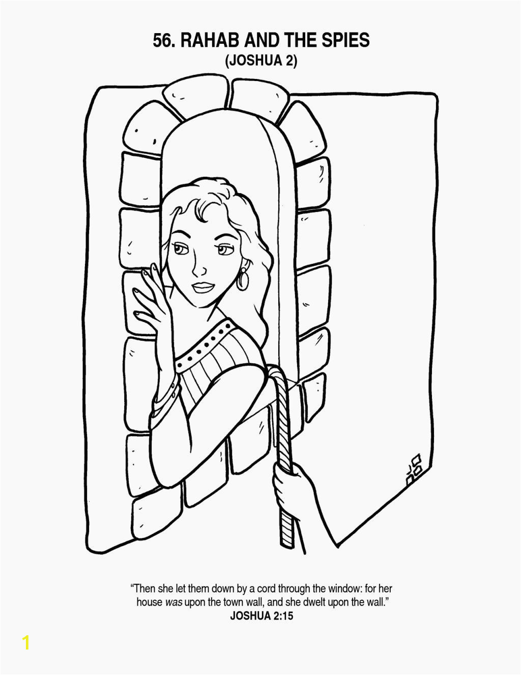 Rahab Helps the Spies Coloring Page Rahab Helps the Spies with Images