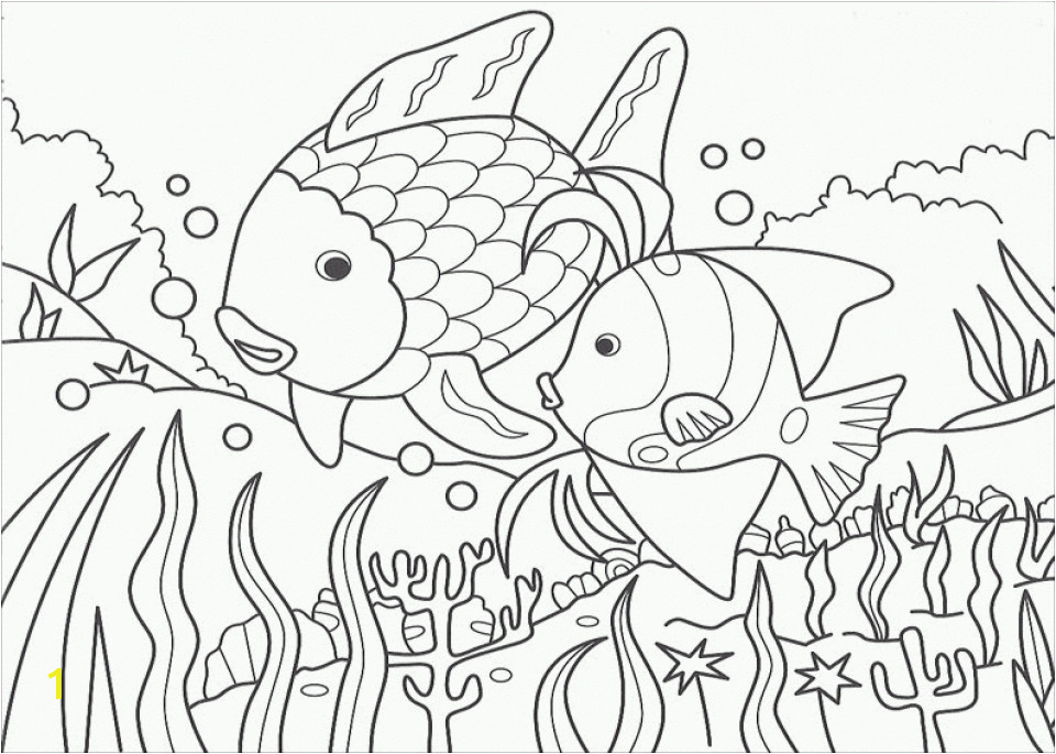 Rainbow Fish Coloring Pages for Kids 20 Free Printable Rainbow Fish Coloring Pages