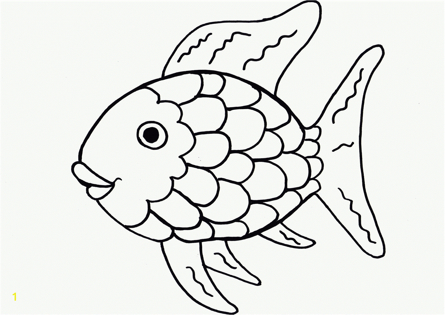 Rainbow Fish Coloring Pages for Kids Rainbow Fish Coloring Printable for Kids