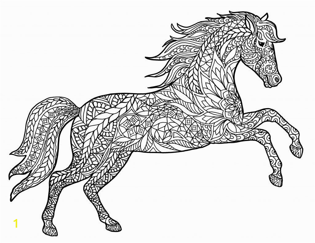 horse coloring pages for adults