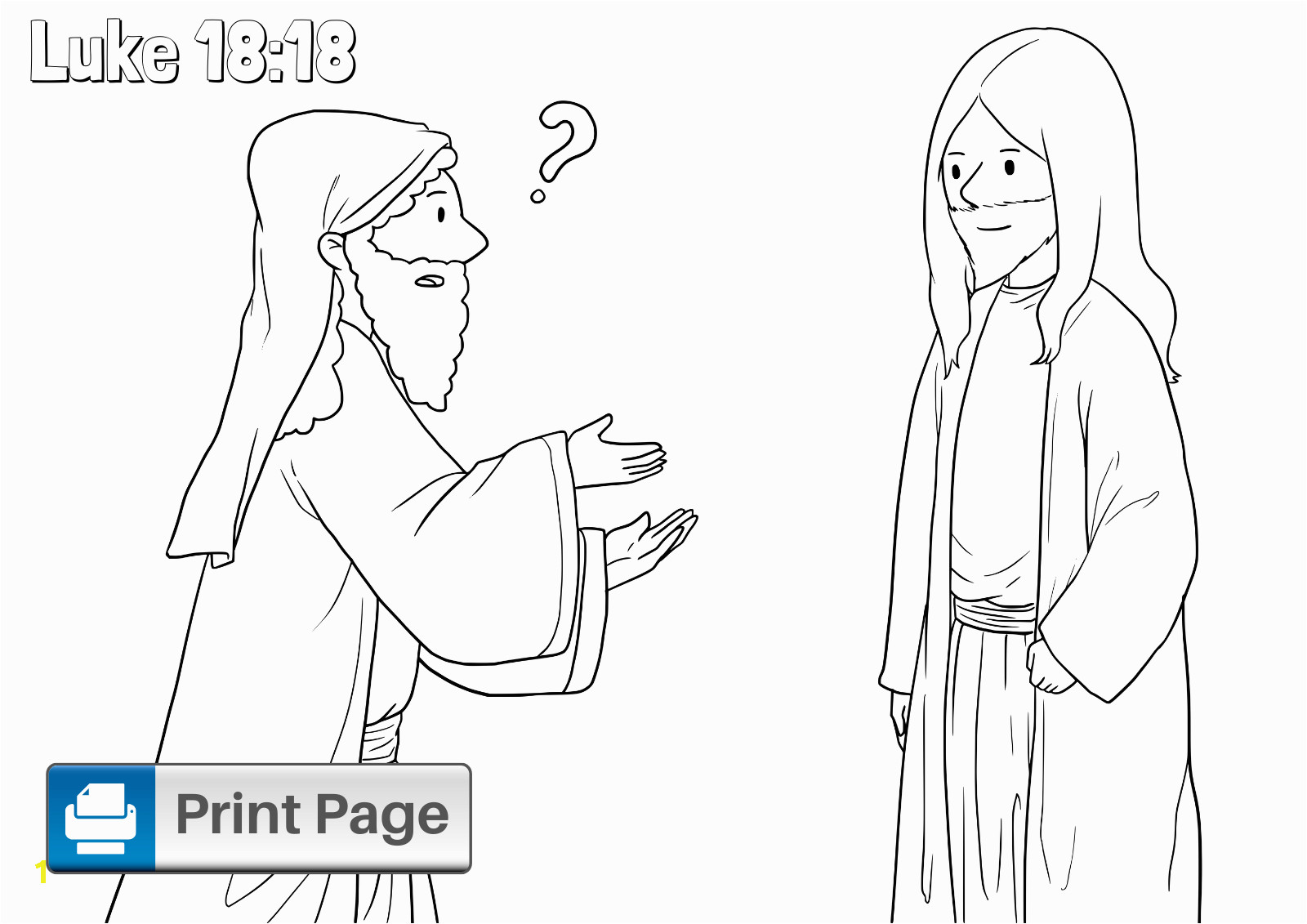 jesus and the rich young ruler coloring pages