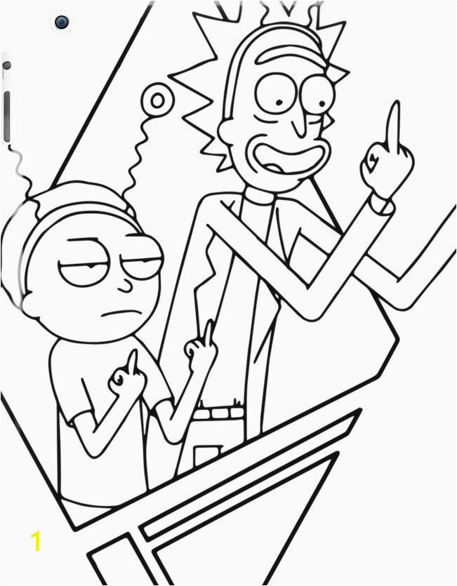 trippy rick morty coloring pages
