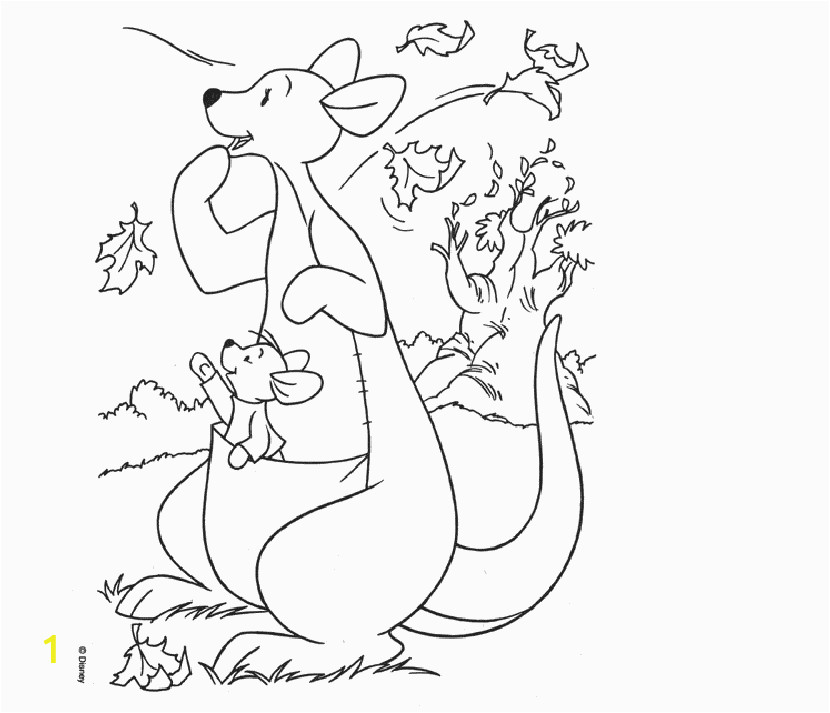 Roo From Winnie the Pooh Coloring Pages Disney Animal Roo Coloring Pages From Winnie the Pooh Cartoon