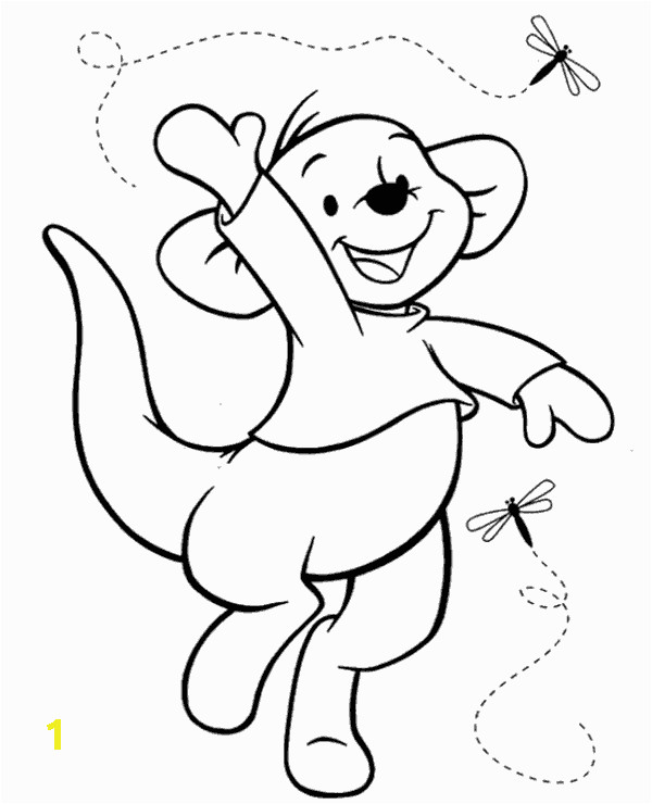 Roo From Winnie the Pooh Coloring Pages Roo Coloring Pages for Children topcoloringpages