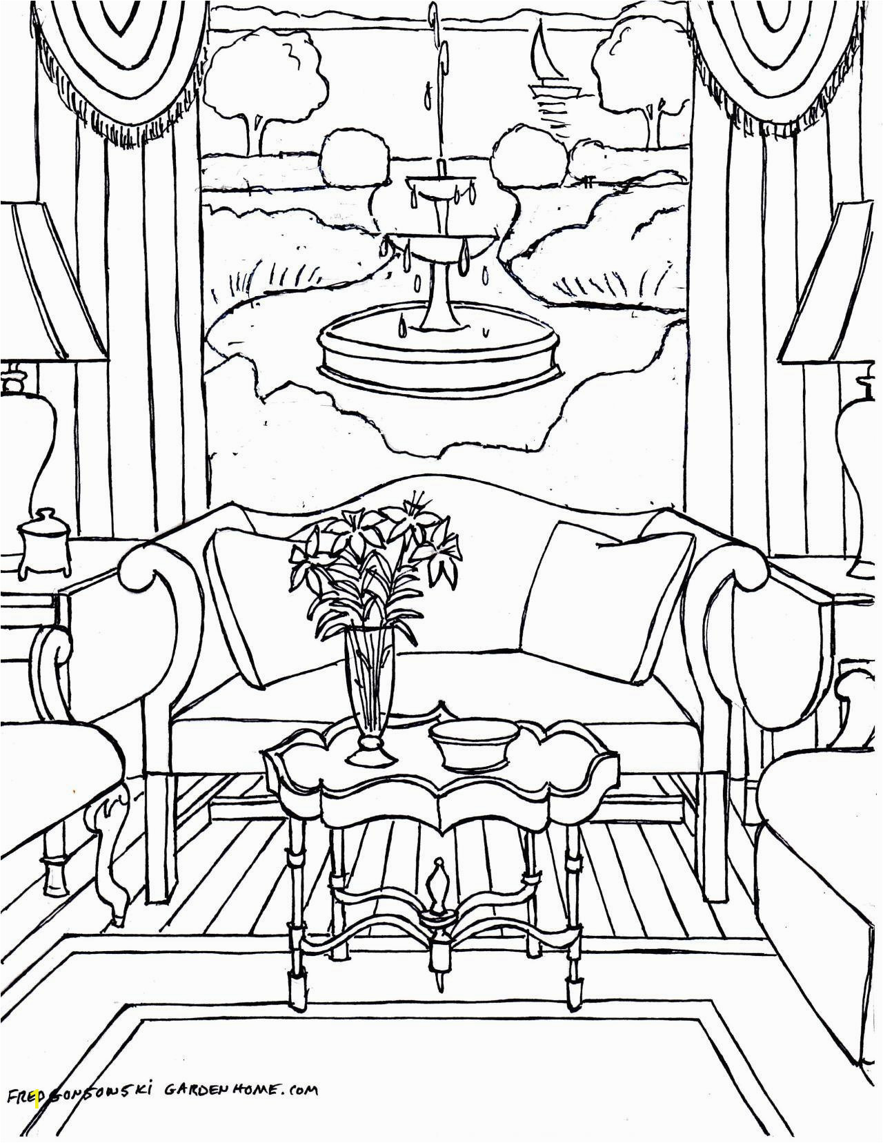 room coloring pages
