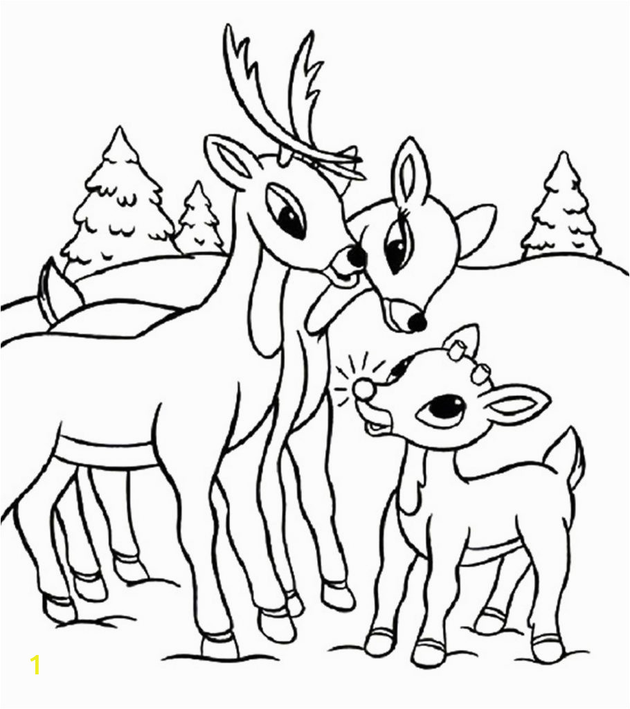 best rudolph the red nosed reindeer coloring pages for your little ones