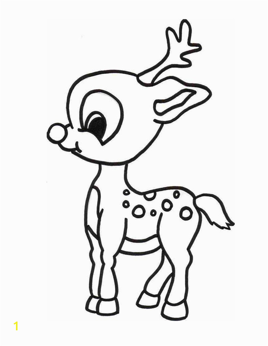 rudolph coloring pages