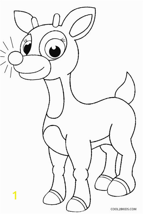 rudolph coloring pages