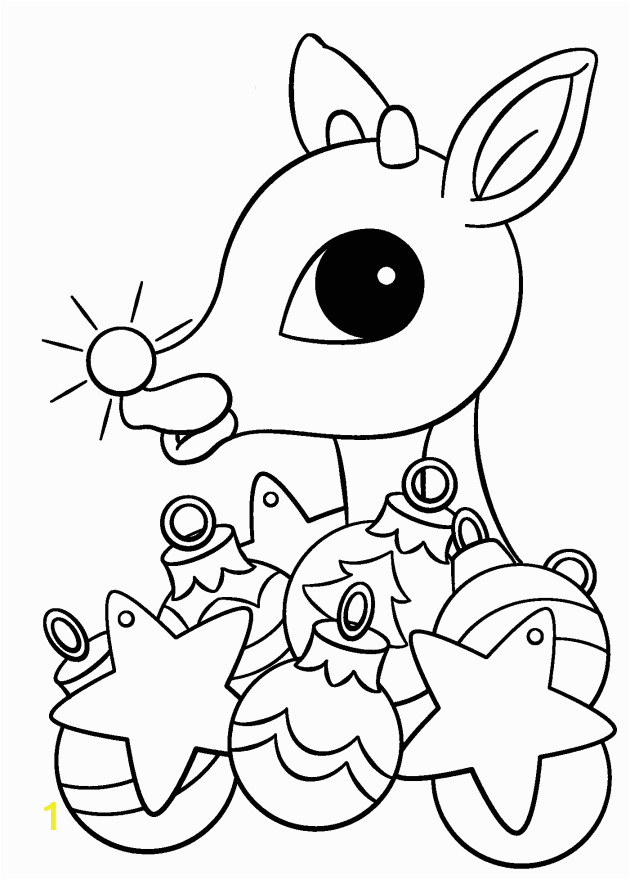 rudolph the red nosed reindeer coloring pages