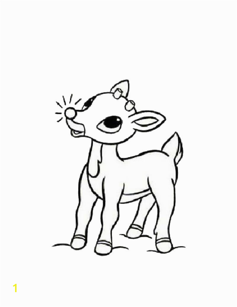 Rudolph the Red Nosed Coloring Pages Rudolph the Red Nosed Reindeer Coloring Pages Hellokids