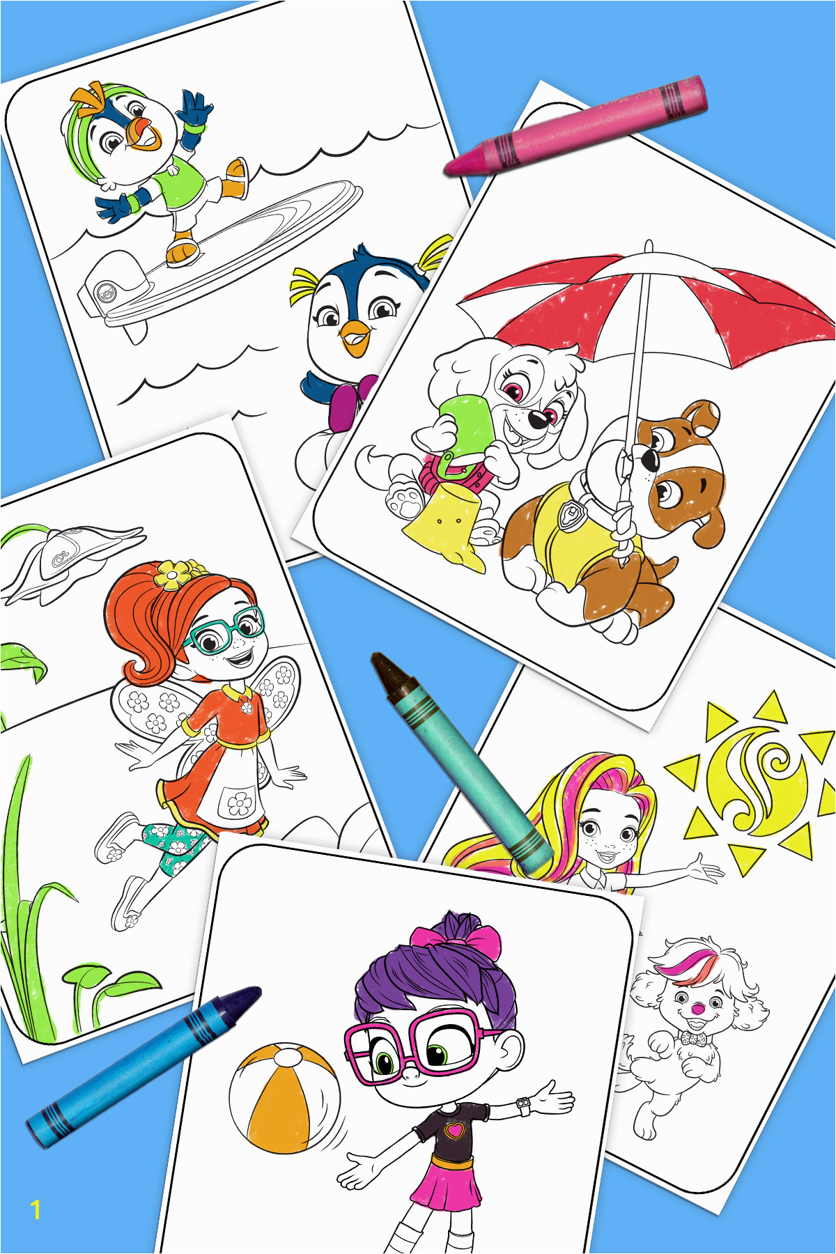 all new summer coloring pack