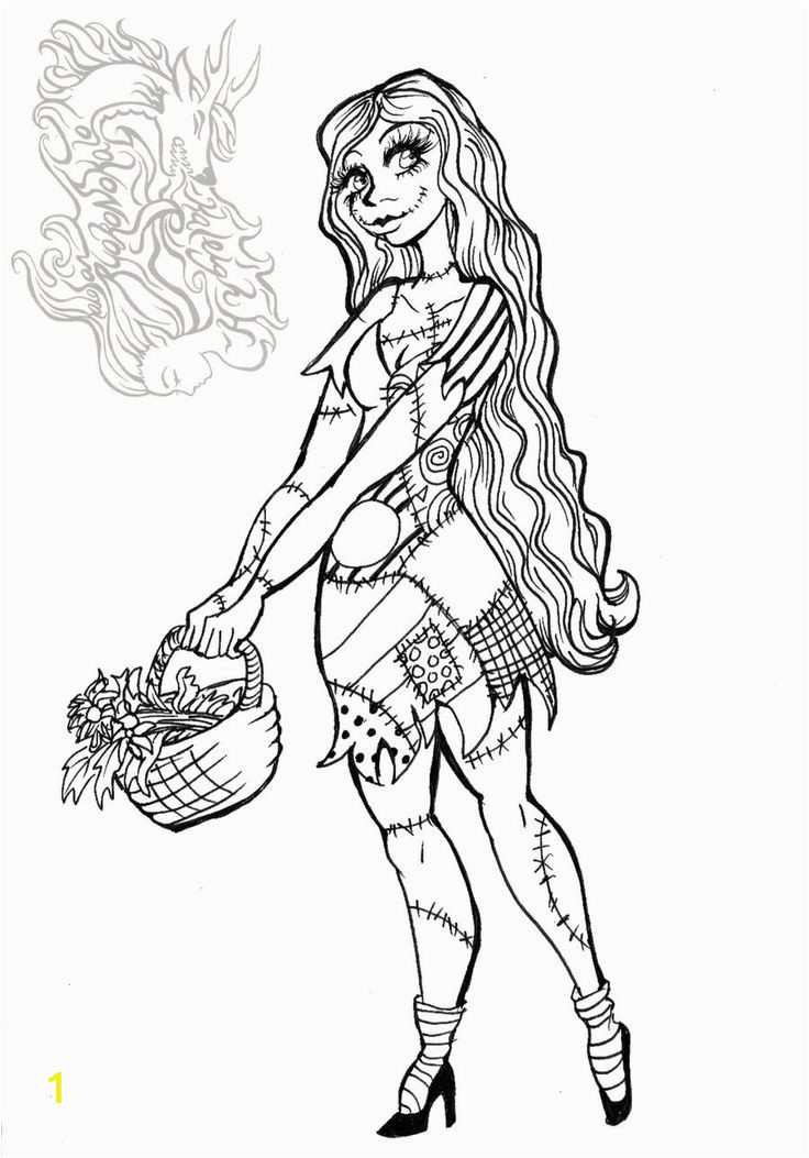 Sally Nightmare before Christmas Coloring Pages the Nightmare before Christmas Sally Coloring Page