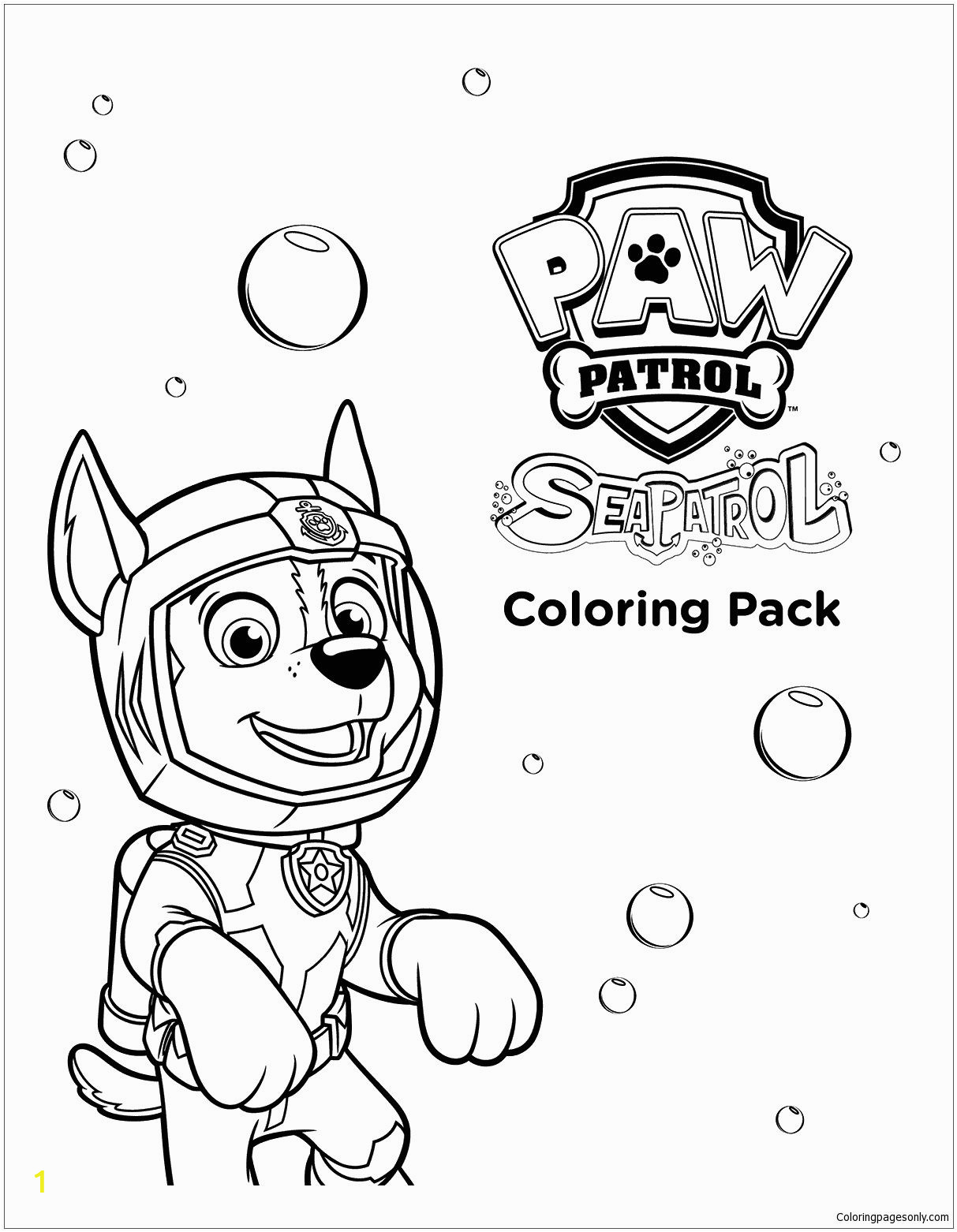 Sea Patrol Paw Patrol Coloring Pages Sea Paw Patrol Coloring Page