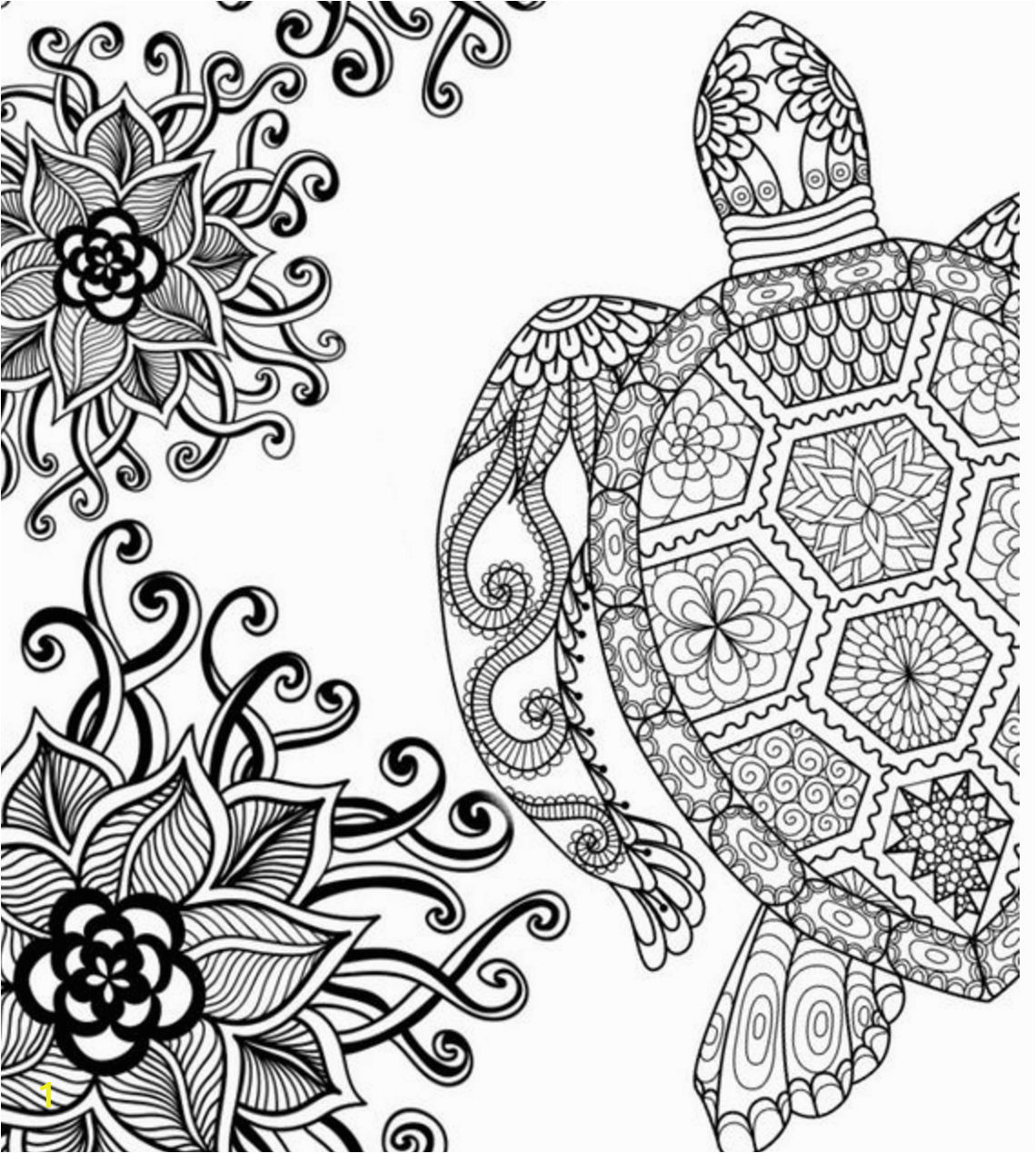 Sea Turtle Coloring Pages for Adults Adult Coloring Pages Turtle at Getcolorings