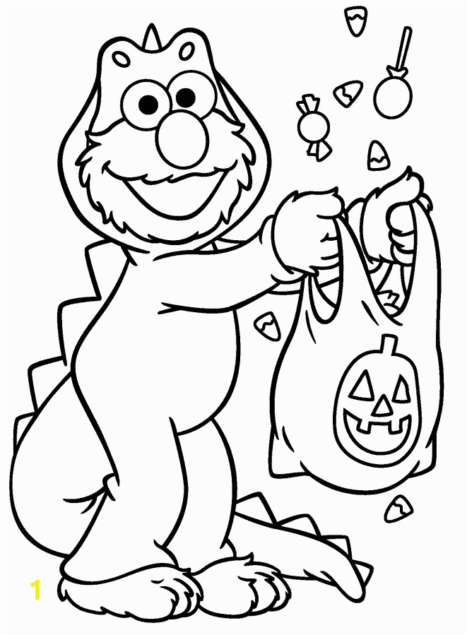 sesame street halloween coloring pages