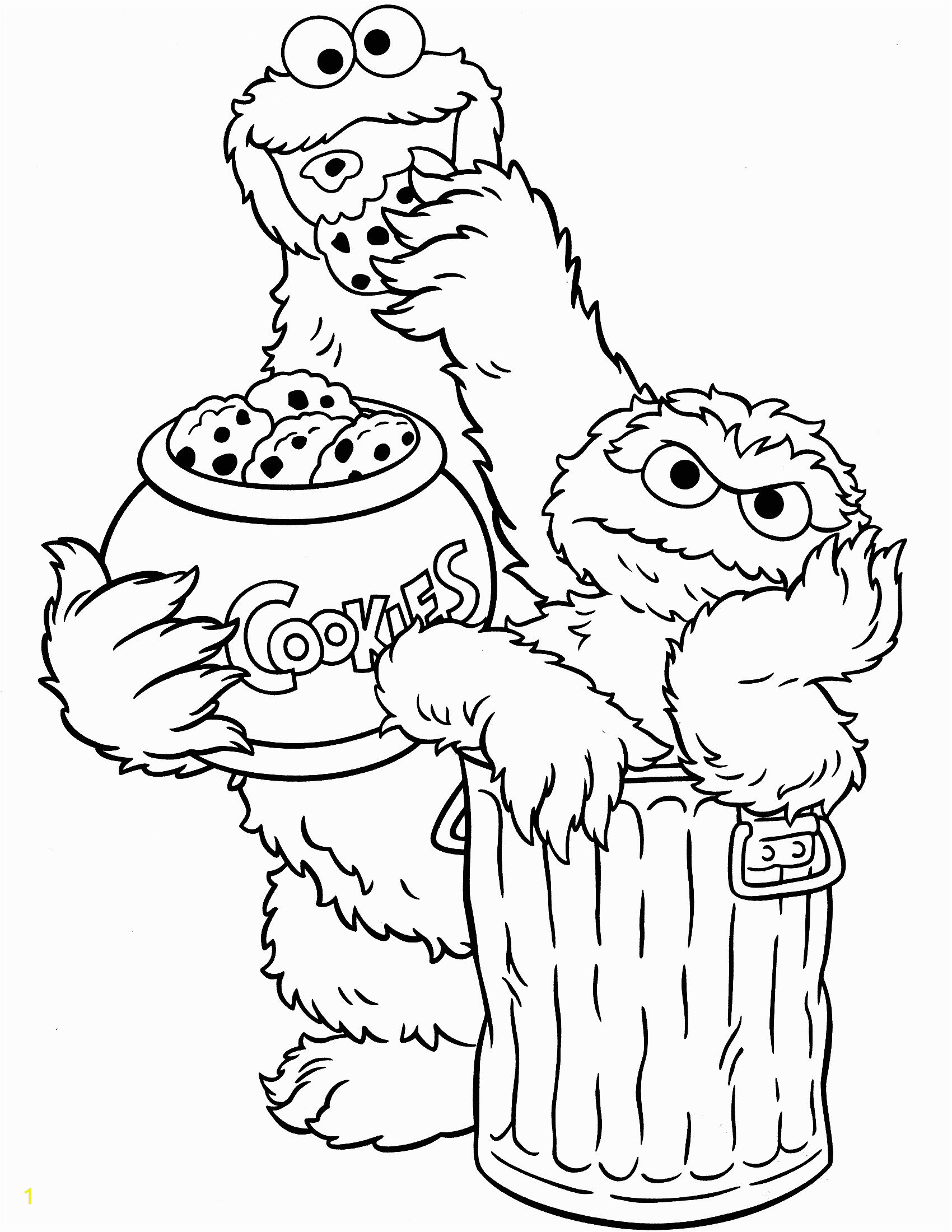 sesame street halloween coloring pages