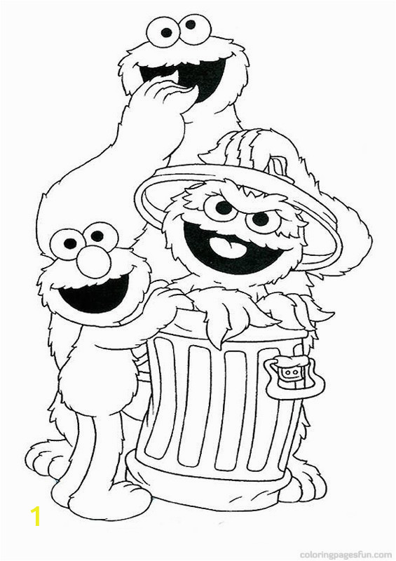 sesame street halloween coloring pages