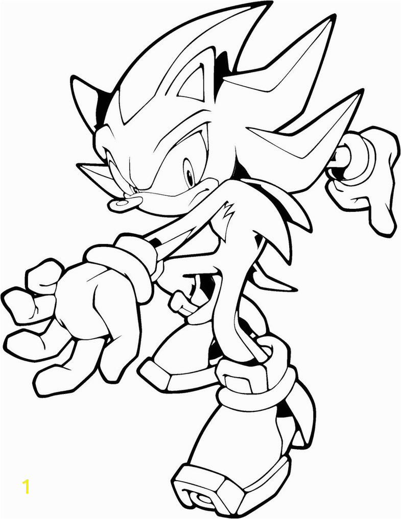 Shadow the Hedgehog Coloring Pages Online Super Shadow the Hedgehog Coloring Pages to Print Coloring