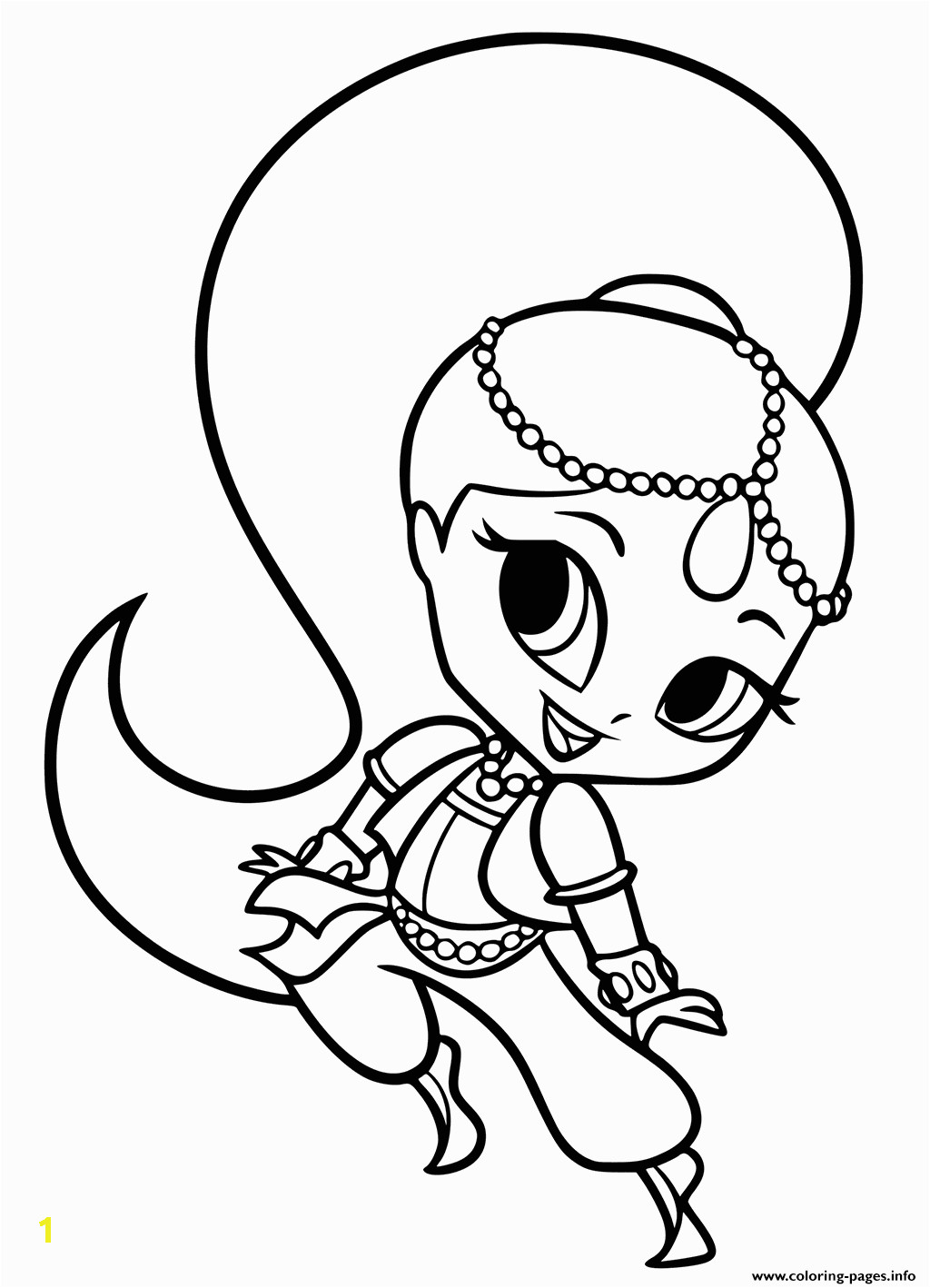 shimmer and shine to colour shimmer printable coloring pages book