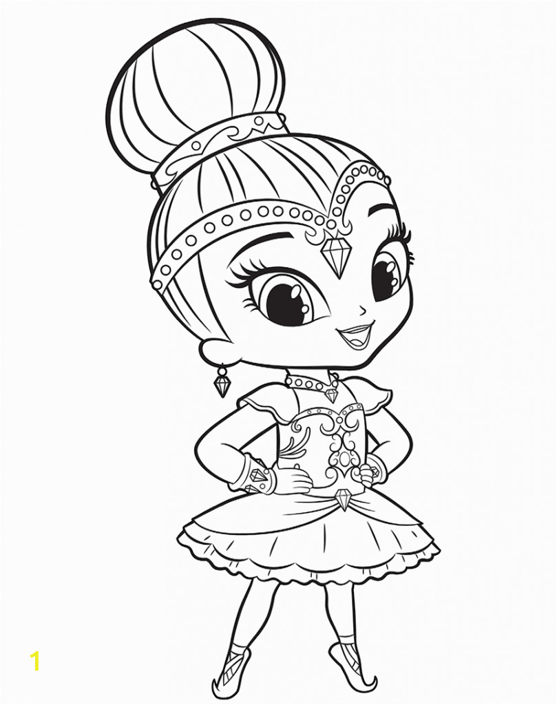 shimmer shine coloring pages