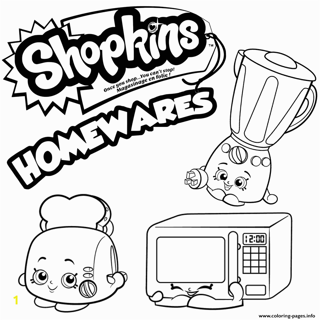 homewares collection shopkins season 2 printable coloring pages book