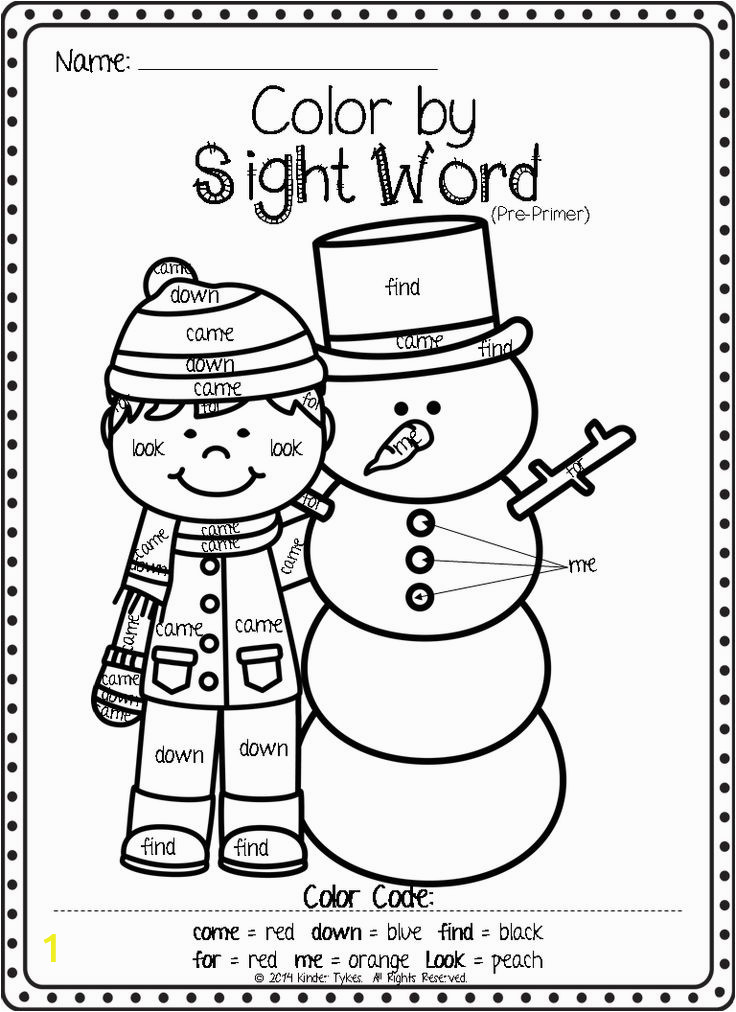 Sight Word Coloring Pages for Kindergarten Better Late Than Never with Images