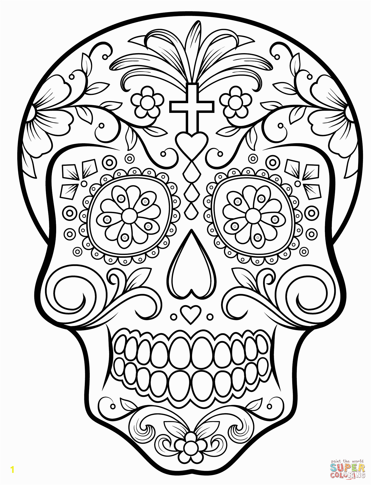 image=dia de los muertos day of the dead Coloring for kids dia de los muertos day of the dead 3667 3