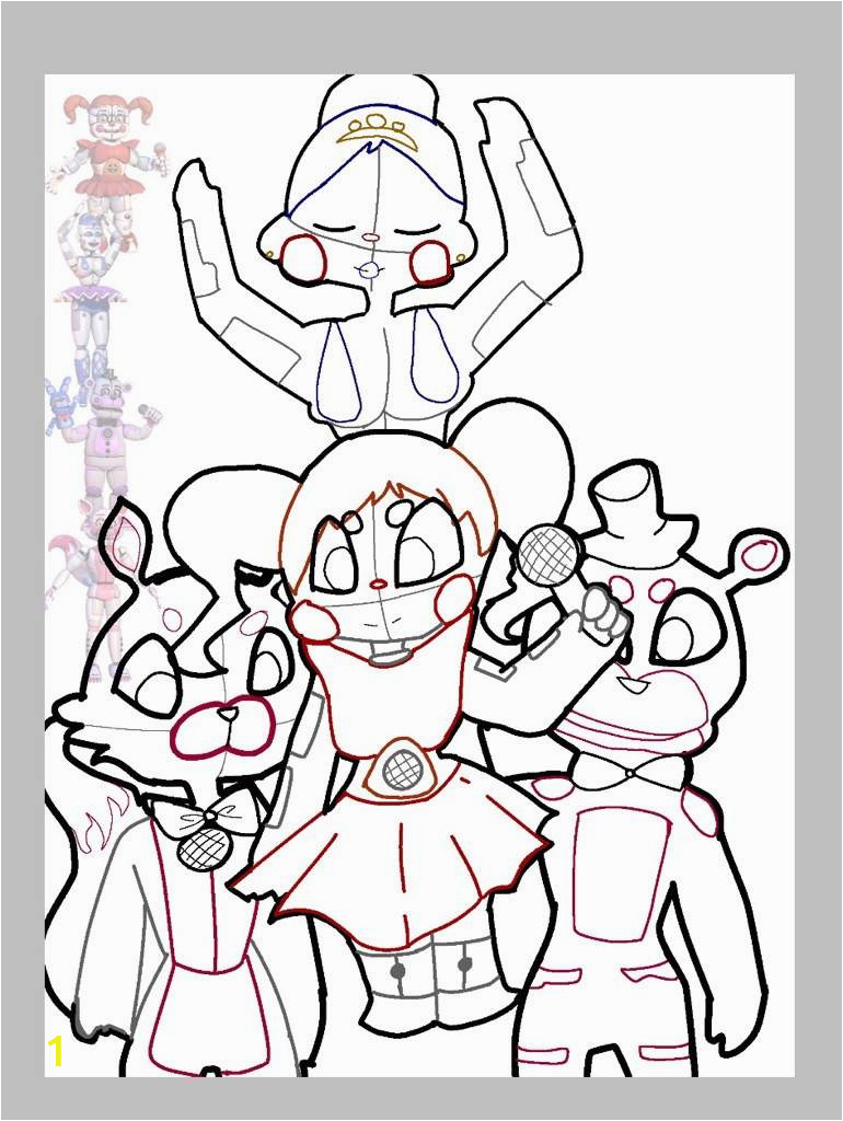 coloring pages of fnaf