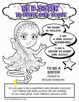 Girl Scout Daisy Be a Sister to Every Girl Scout Petal Download