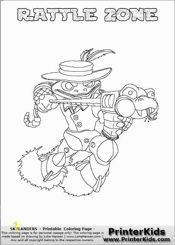 skylanders swap force coloring pages blast zone