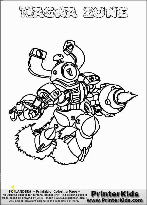 skylanders swap force coloring pages blast zone