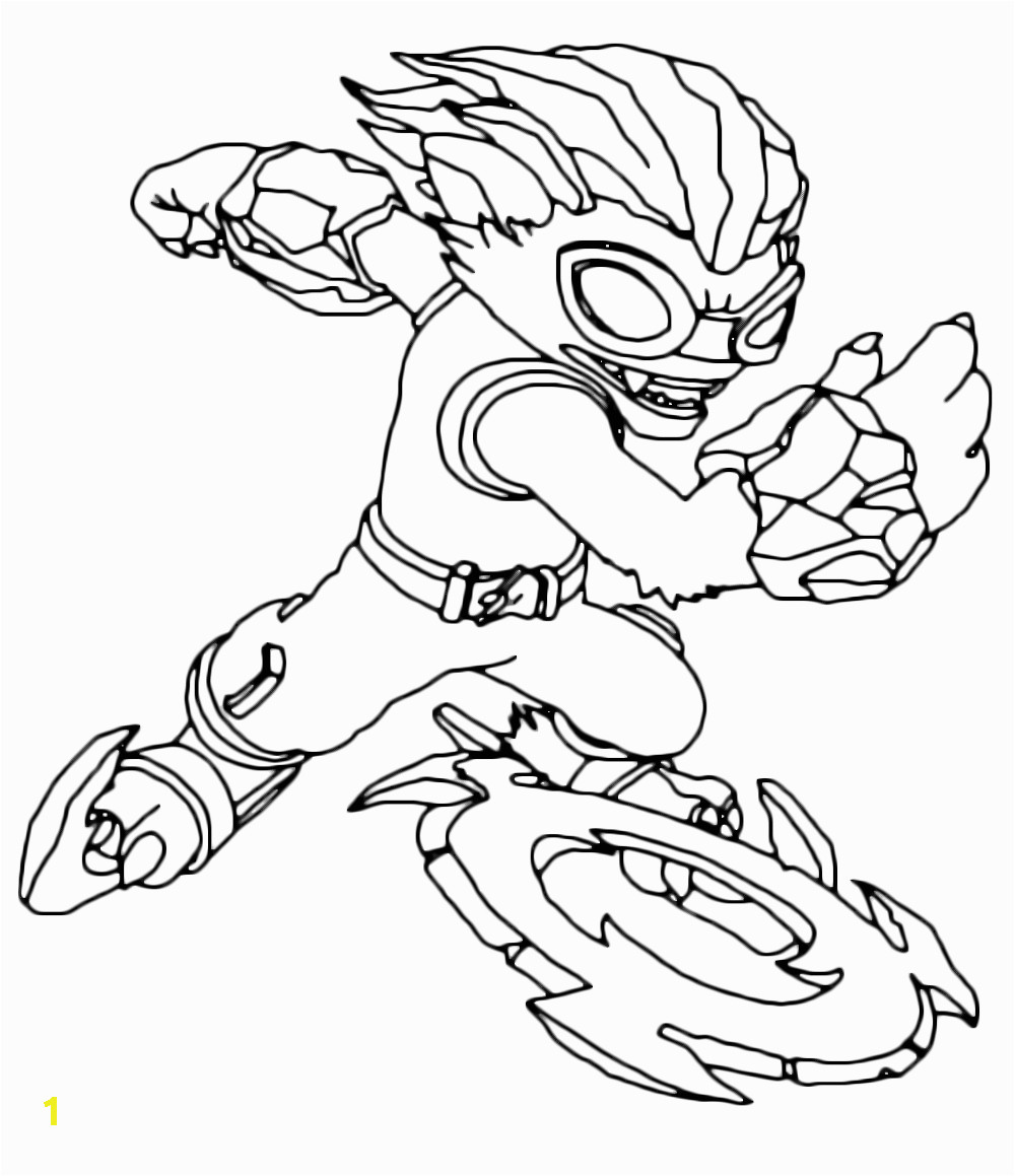 Skylanders Swap force Coloring Pages Freeze Blade Skylanders Swap force Freeze Blade Throws His Weapon