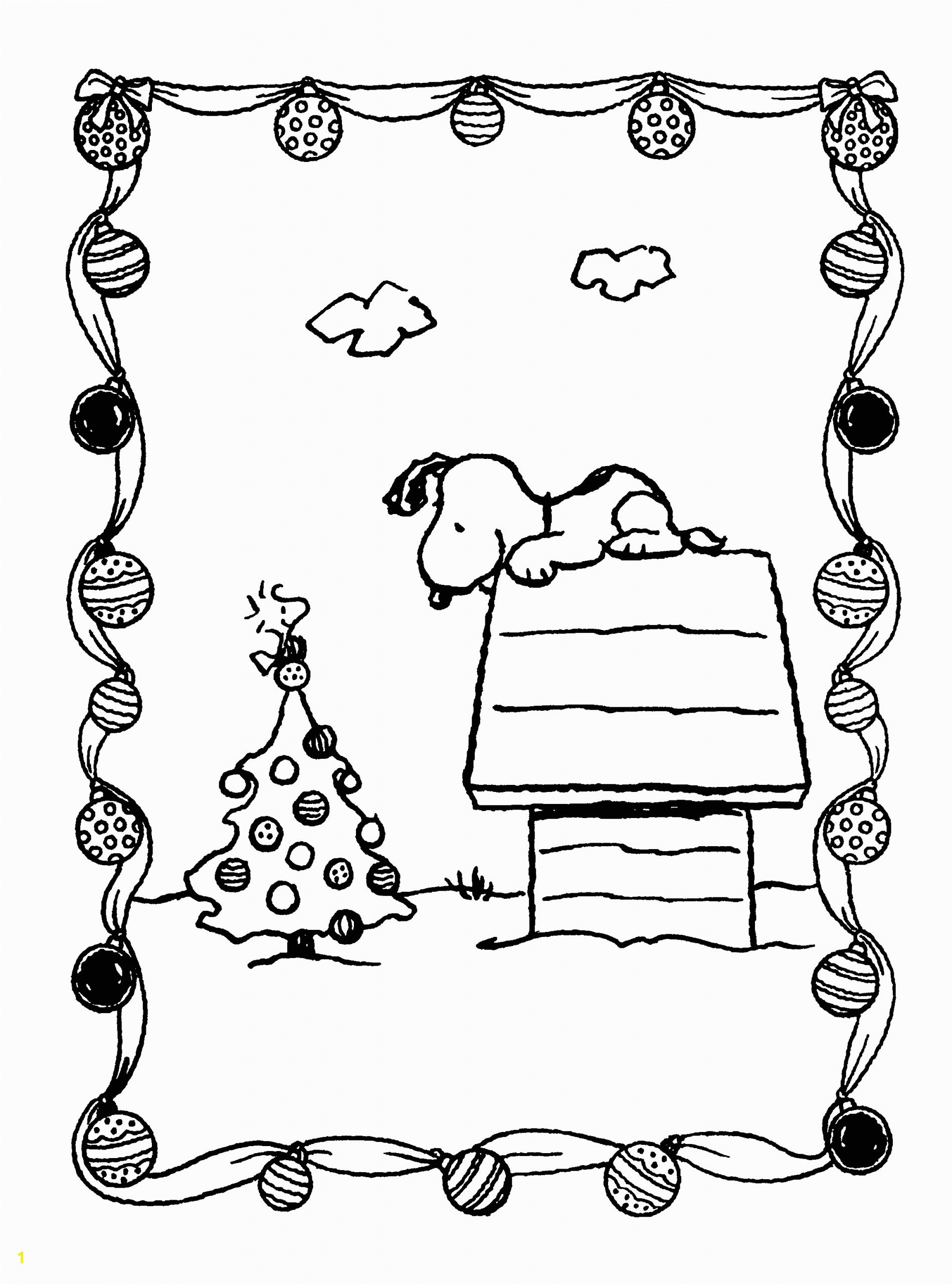 Snoopy and Woodstock Christmas Coloring Pages Peanuts Xmas Coloring and Activity Book