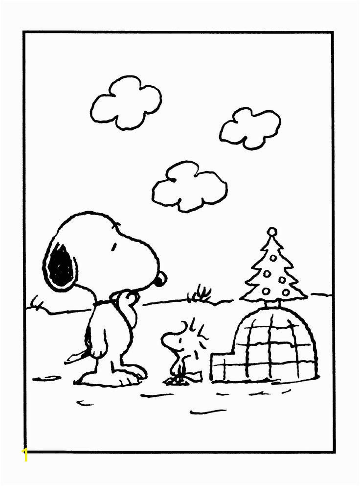 snoopy and woodstock christmas coloring pages