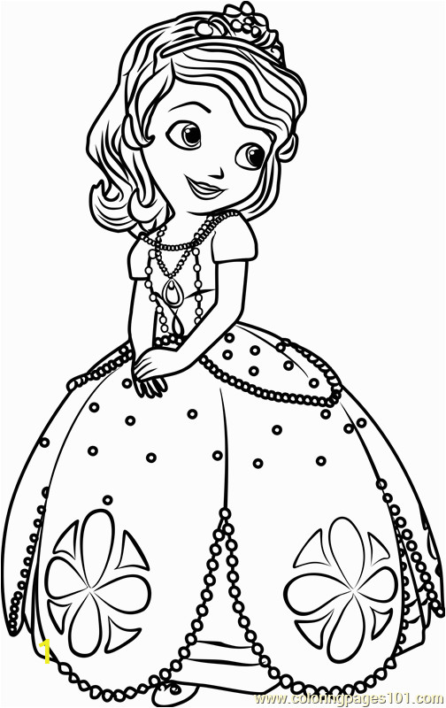 princess sofia coloring page