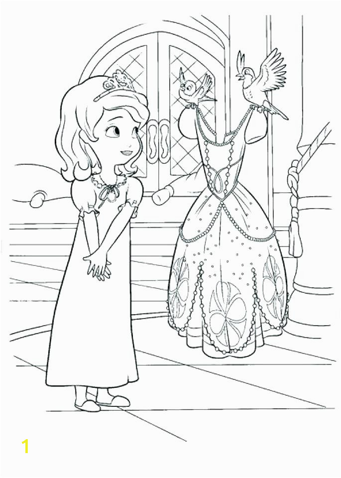 sofia the first coloring pages pdf