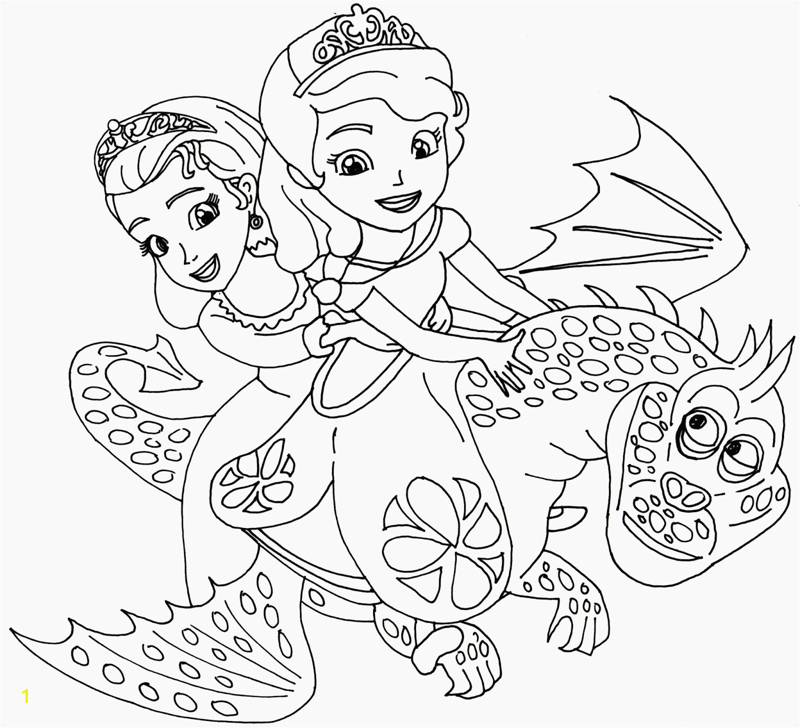 sofia the first coloring pages