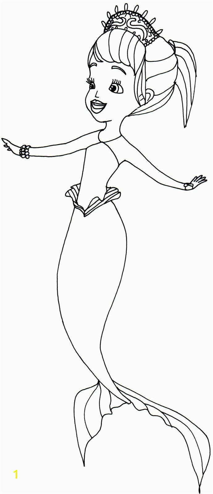 oona sofia first coloring page