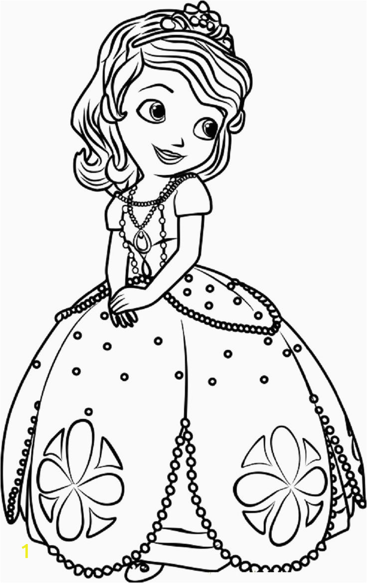 Sofia the First Printable Coloring Pages sofia the First Coloring Book New Princess sofia Coloring