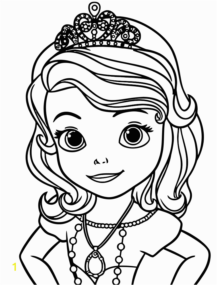 Sofia the First Printable Coloring Pages sofia the First Coloring Pages for Girls to Print for Free