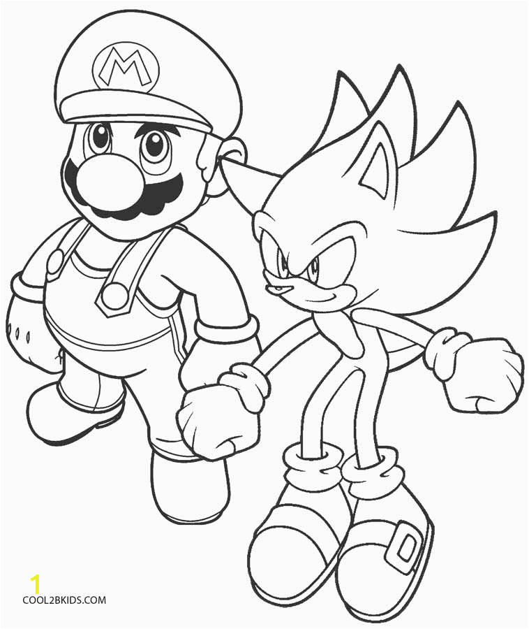 sonic coloring pages