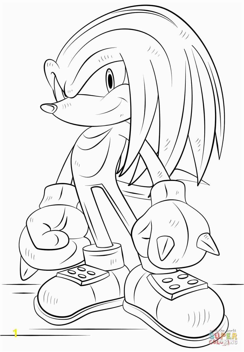 Sonic Tails and Knuckles Coloring Pages  divyajanan
