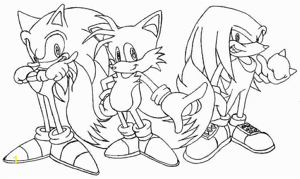 Sonic Tails and Knuckles Coloring Pages | divyajanani.org