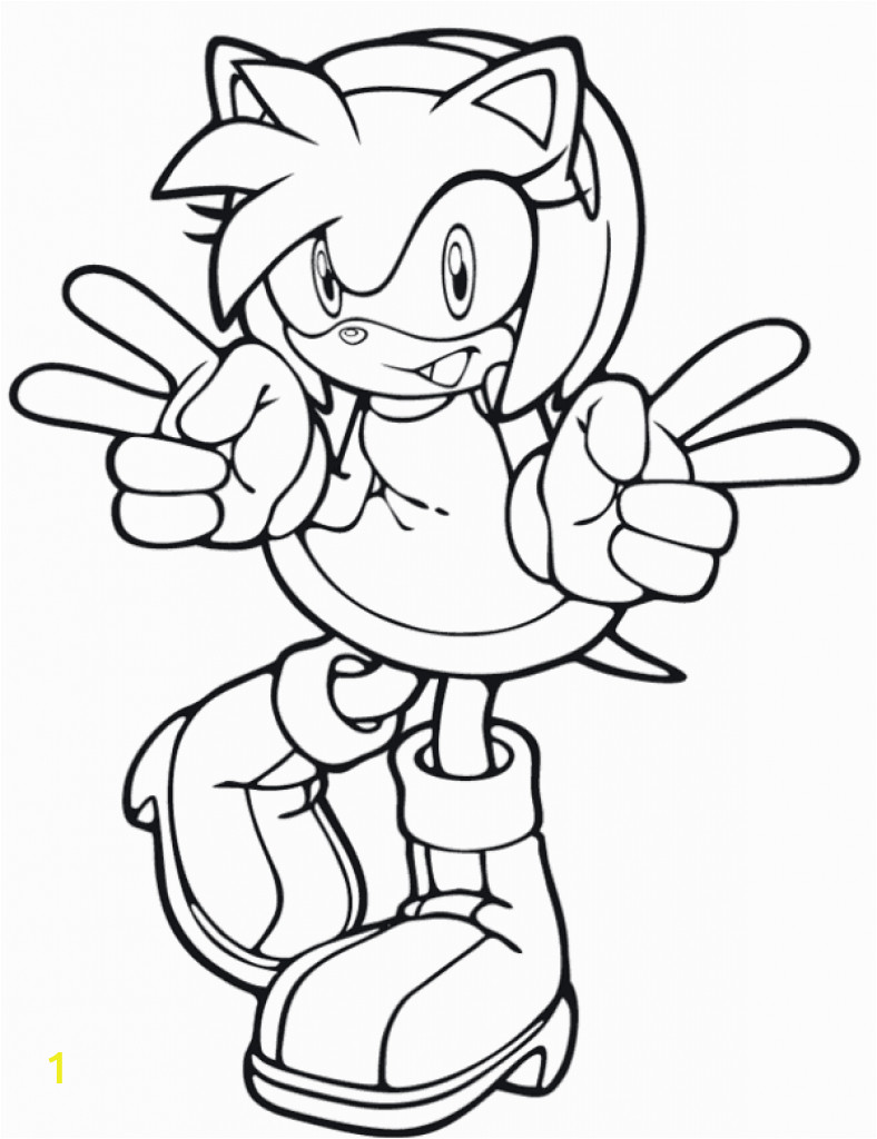amy rose coloring pages