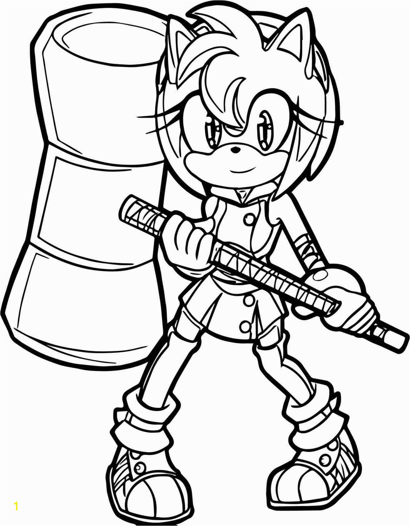 amy sonic coloring pages