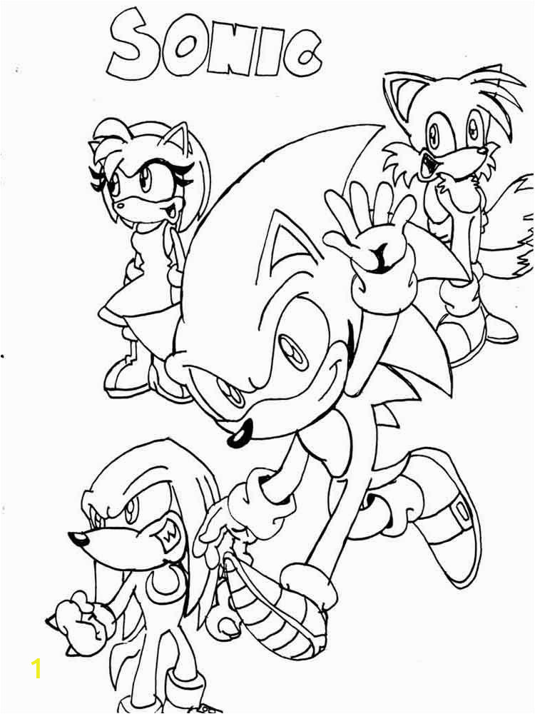 sonic and friends printable pages sketch templates