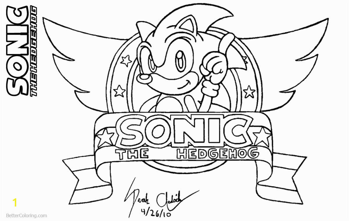sonic the hedgehog coloring pages by derek the hedgehog87